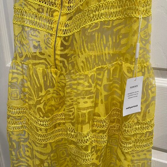 Self portrait Lace Yellow Maxi Dress - Picture 5 of 5
